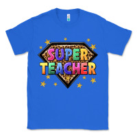 True Royal super teacher with leopard Classic Tee - NancyCooperArtShop
