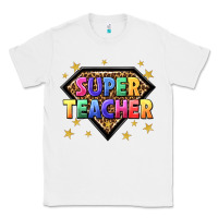 White super teacher with leopard Classic Tee - NancyCooperArtShop