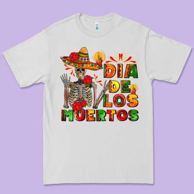 Dia De Los Muertos Premium Tee Designed By Adodesignshop