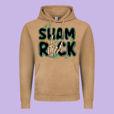 Sham Rock Vintage Hoodie Designed By Maliassmallbusiness