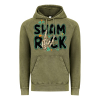 Vintage Olive sham rock Vintage Hoodie - MaliasSmallBusiness