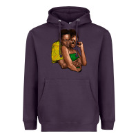 Plum Black couple Heavyweight Hoodie - HowdyJamesFarm