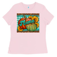 Bubblegum Pink pumpkin mama mouse pad Ladies Tee - BundleAndBundleShop
