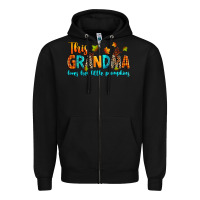 Black customized this grandma loves her little pumpkins Zipper Hoodie - texasbilliewilder