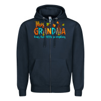Navy customized this grandma loves her little pumpkins Zipper Hoodie - texasbilliewilder