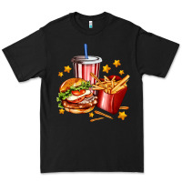 Black hamburger potatoes and coke Premium Tee - AdoDesignShop