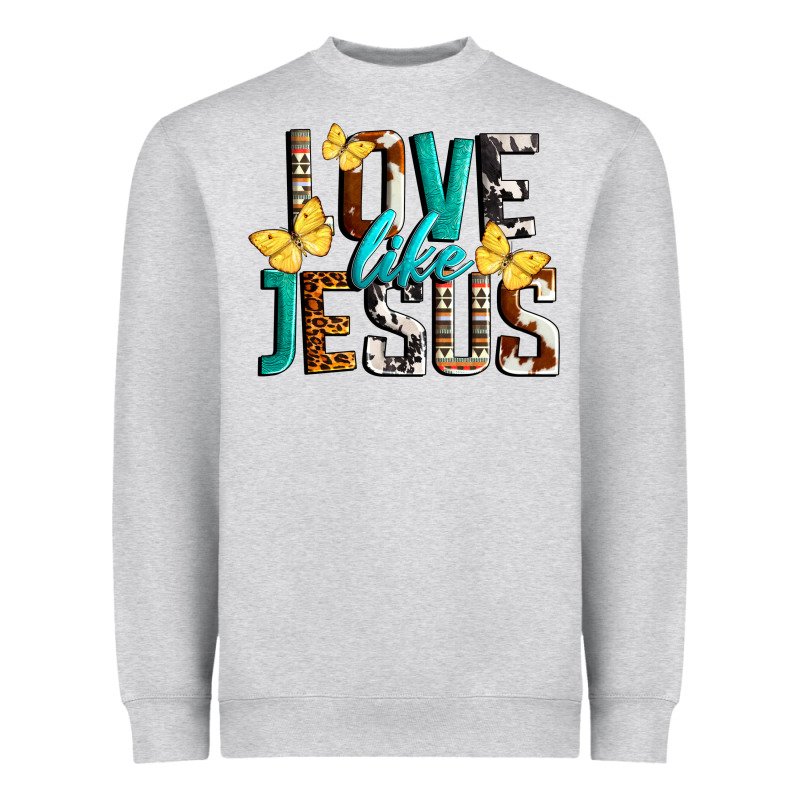 Love Like Jesus Heavyweight Sweatshirt by LillyAllenDesigns | Teevron