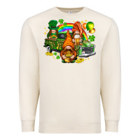 Sandshell St. Patrick's Day gnomies with truck Premium Sweatshirt - HowdyJamesFarm