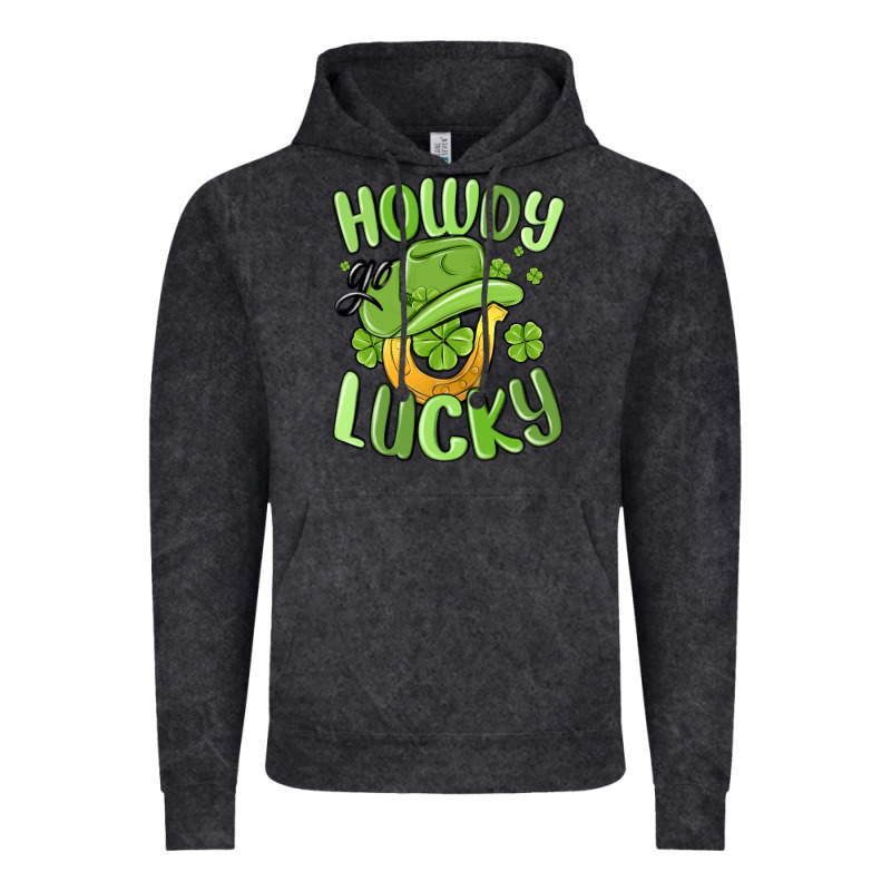 Howdy Go Lucky St Patrics Day Vintage Hoodie by MaliasSmallBusiness | Teevron
