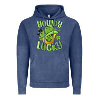 Vintage Denim howdy go lucky st patrics day Vintage Hoodie - MaliasSmallBusiness