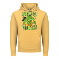 Vintage Mustard howdy go lucky st patrics day Vintage Hoodie - MaliasSmallBusiness