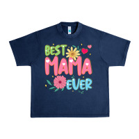 Navy best mama ever Urban Heavy Tee - JahusDesignShop