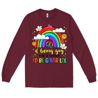 Burgundy if being gay was a choice i'd be gayer lol Long Sleeve Tee - LillyAllenDesigns