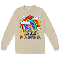 Mushroom if being gay was a choice i'd be gayer lol Long Sleeve Tee - LillyAllenDesigns