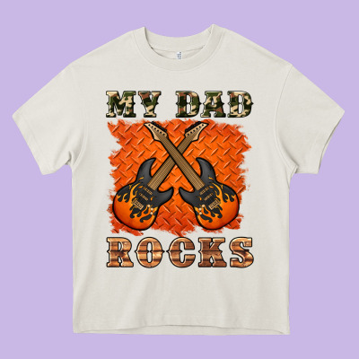 My Dad Rock Heavy Core Tee Designed By Artiststas