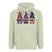 Matcha 4th Of July gnomies with stars Heavyweight Hoodie - HowdyJamesFarm
