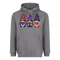 Storm 4th Of July gnomies with stars Heavyweight Hoodie - HowdyJamesFarm