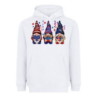 White 4th Of July gnomies with stars Heavyweight Hoodie - HowdyJamesFarm