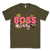 Army Green boss lady Classic Tee - MaliasSmallBusiness