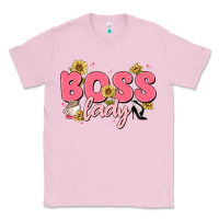 Bubblegum Pink boss lady Classic Tee - MaliasSmallBusiness