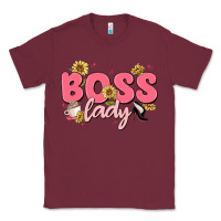 Burgundy boss lady Classic Tee - MaliasSmallBusiness