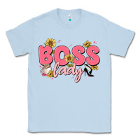 Dusty Blue boss lady Classic Tee - MaliasSmallBusiness