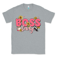 Heather Grey boss lady Classic Tee - MaliasSmallBusiness