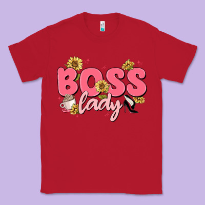 Boss Lady Classic Tee Designed By Maliassmallbusiness