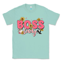 Seafoam boss lady Classic Tee - MaliasSmallBusiness