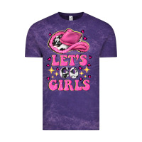 Cloud Purple lets go girls Vintage Tee - NancyCooperArtShop
