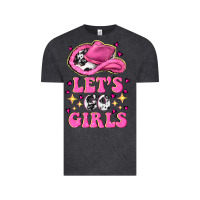 Vintage Black lets go girls Vintage Tee - NancyCooperArtShop