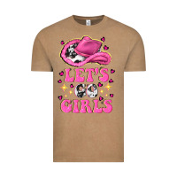 Vintage Coffee lets go girls Vintage Tee - NancyCooperArtShop