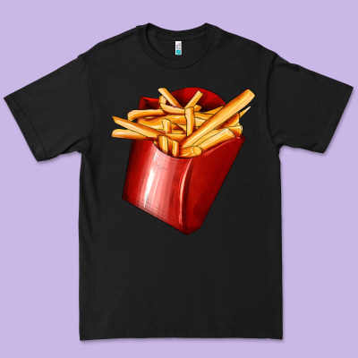 French Fries Premium Tee Designed By Adodesignshop
