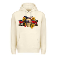 Sandshell american mom skull Premium Hoodie - CowGirlArtShop
