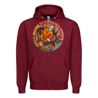 Burgundy Boots flannels bonfires leggins football Zipper Hoodie - NancyCooperArtShop