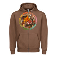 Chestnut Boots flannels bonfires leggins football Zipper Hoodie - NancyCooperArtShop