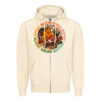 Sandshell Boots flannels bonfires leggins football Zipper Hoodie - NancyCooperArtShop