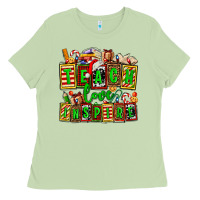 Matcha teach love inspire with Christmas and teacher elements Ladies Tee - AdoDesignShop
