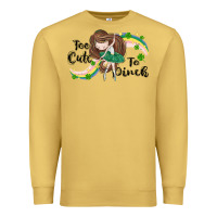 Antique Gold St. Patrick' Too cute to pinch Premium Sweatshirt - CowGirlArtShop