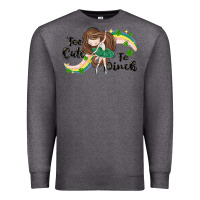Charcoal Heather St. Patrick' Too cute to pinch Premium Sweatshirt - CowGirlArtShop