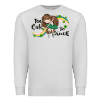 Dove Grey St. Patrick' Too cute to pinch Premium Sweatshirt - CowGirlArtShop