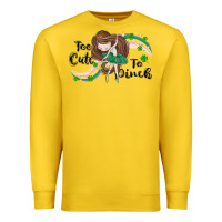 Lemon St. Patrick' Too cute to pinch Premium Sweatshirt - CowGirlArtShop