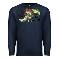 Navy St. Patrick' Too cute to pinch Premium Sweatshirt - CowGirlArtShop
