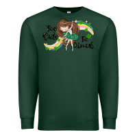 Sports Green St. Patrick' Too cute to pinch Premium Sweatshirt - CowGirlArtShop