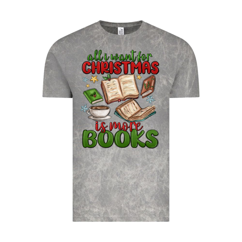 All I Want For Christmas Is More Books Vintage Tee by MaliasSmallBusiness | Teevron