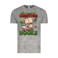 Cloud Rock all i want for christmas is more books Vintage Tee - MaliasSmallBusiness
