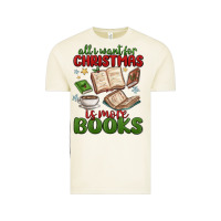 Vintage Arctic all i want for christmas is more books Vintage Tee - MaliasSmallBusiness