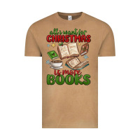 Vintage Camel all i want for christmas is more books Vintage Tee - MaliasSmallBusiness