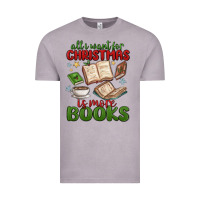 Vintage Zinc all i want for christmas is more books Vintage Tee - MaliasSmallBusiness
