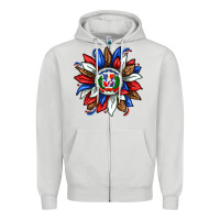 Dove Grey dominican sunflower Zipper Hoodie - texasbilliewilder